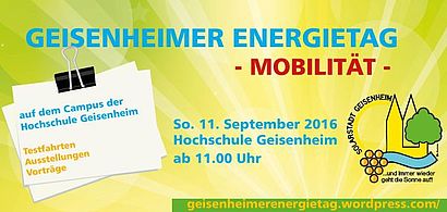 Anzeige Geisenheimer Energietag