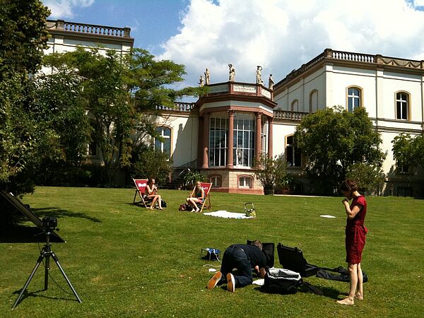 Fotoaufnahme auf dem Campus