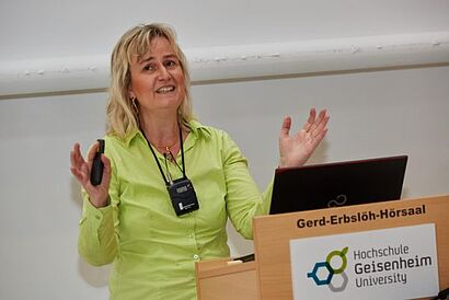 Prof.Dr.Kammann während Vortrag