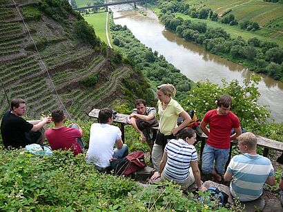 Studenten im Weinberg