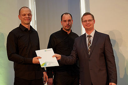 Die Gewinner des Studienpreises Landschaftsarchitektur WS 2017/18 © Hochschule Geisenheim / Winfried Schönbach