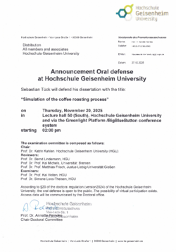 Announcement Oral Defense S. Tueck
