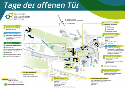 Karte der Hochschule