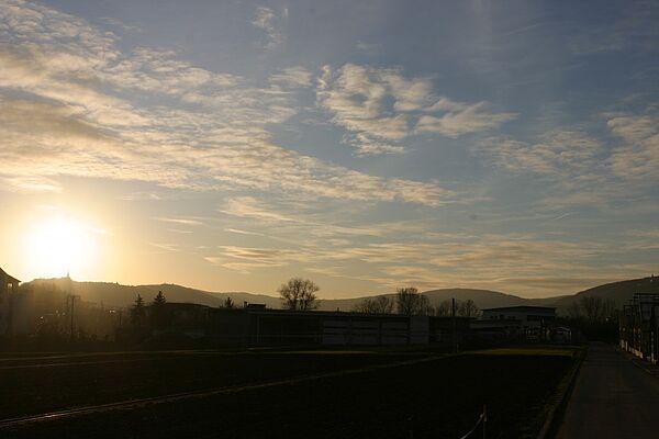 Landschaft im Sonnenuntergang