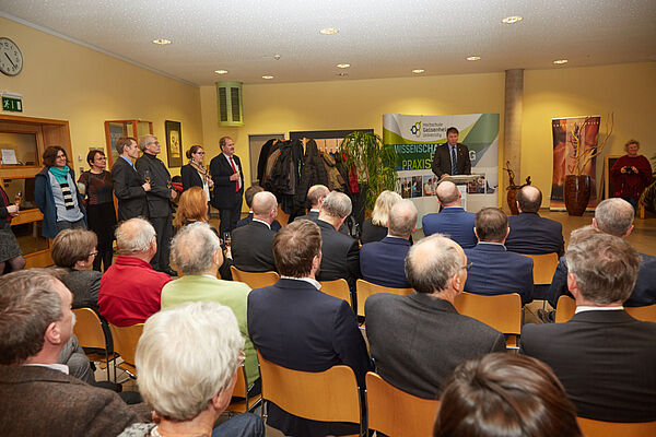 Publikum während Rede 