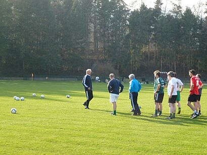 Spieler auf dem Platz