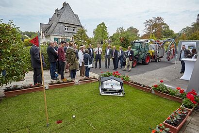 Ausstellung und Besucher 