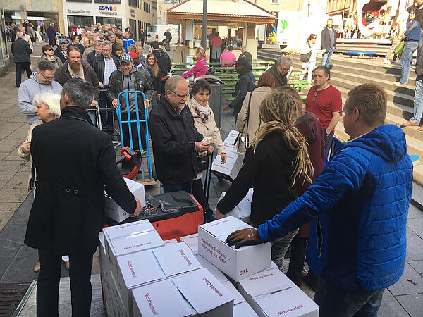 Wein für Bildung - Verkaufsaktion