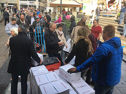 Wein für Bildung - Verkaufsaktion