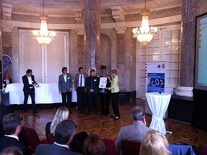 Aufnahme während der Auszeichnung