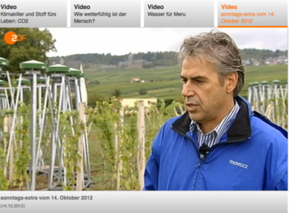Ausschnitt des zdf Beitrags , Prof. zu sehen