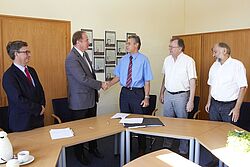 Aufnahme bei der Unterzeichnung