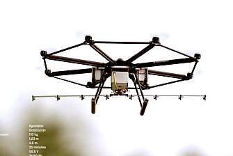 [Translate to English:] Drohne Agronator, Bildquelle: Imagefilm, HGU