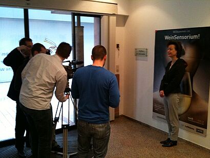 Kamerateam und Monika Reule