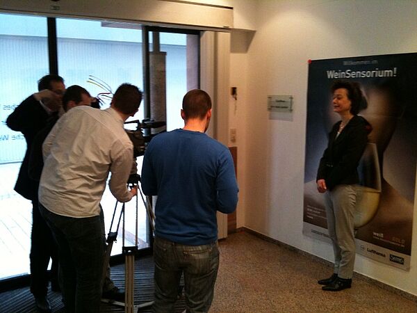 Kamerateam und Monika Reule