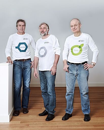 Drei Gründer der Hochschule