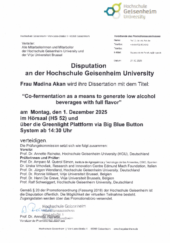 Ankündigung Disputation Madina Akan