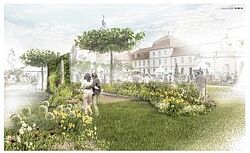 Gemälde Garten als Raum der Freiheit und Kreativität