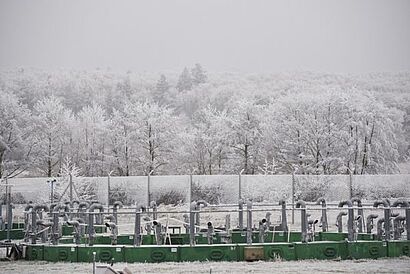 Klimafolgenforschungsstation im Schnee