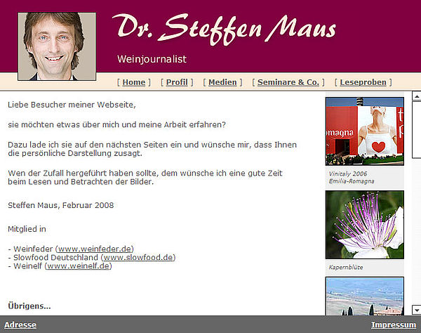 Dr.Steffen Maus Portrait plus Infos