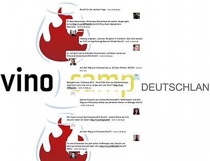 twitterwall vinocamp