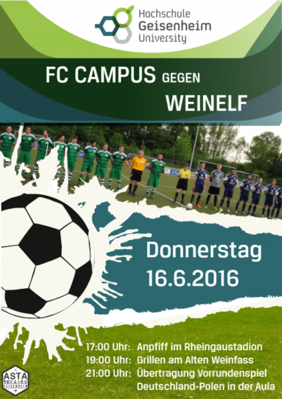 Plakat Fc Campus vs Weinelf