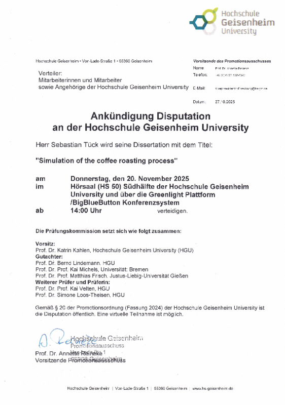 Ankuendigung Disputation S. Tueck