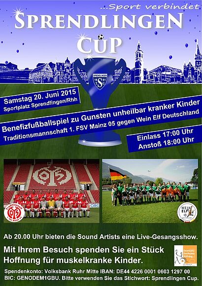 Plakat des Benefizspiels