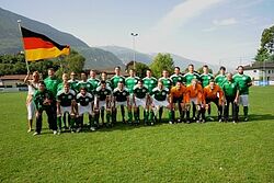 Mannschaftsbild auf dem Fussballplatz