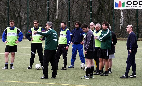 Mannschaft auf dem platz