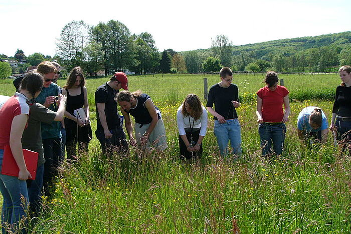 Studierende auf Exkursion