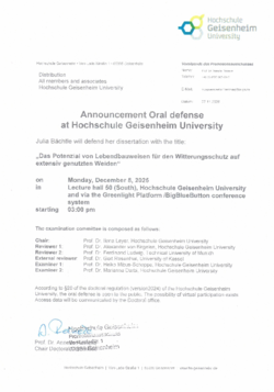 Announcement Julia Bächtle