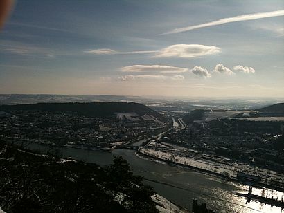 Landschaftsbild mit Rhein