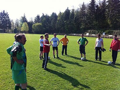 Mannschaft auf dem Platz