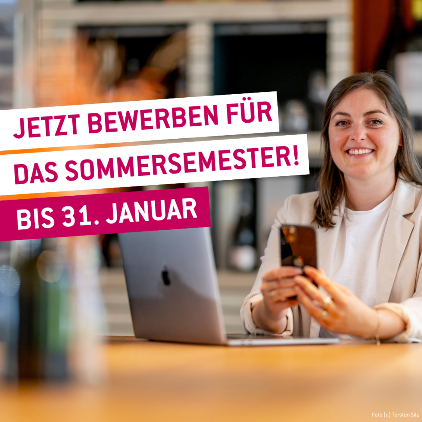 Jetzt bewerben bis zum 31. Januar