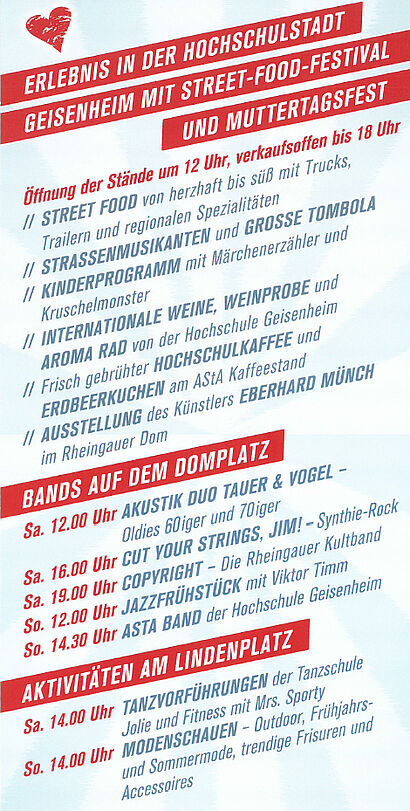 Street Food Festival Programm