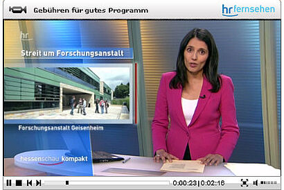 Bildschirmfoto aus dem hr Beitrag