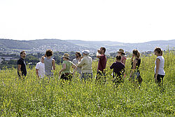 Gruppe auf der Wiese