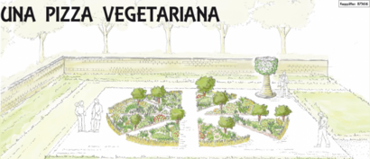 Entwurf der Pizza