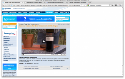 Bildschirmfoto des Beitrags
