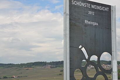 Schild ,,schoenste Weinsicht"