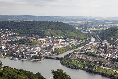 Nahe-Mündung in den Rhein in Bingen © Hochschule Geisenheim