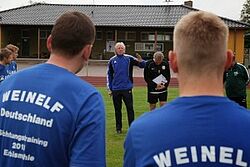 Erich Rutemöller beim Training