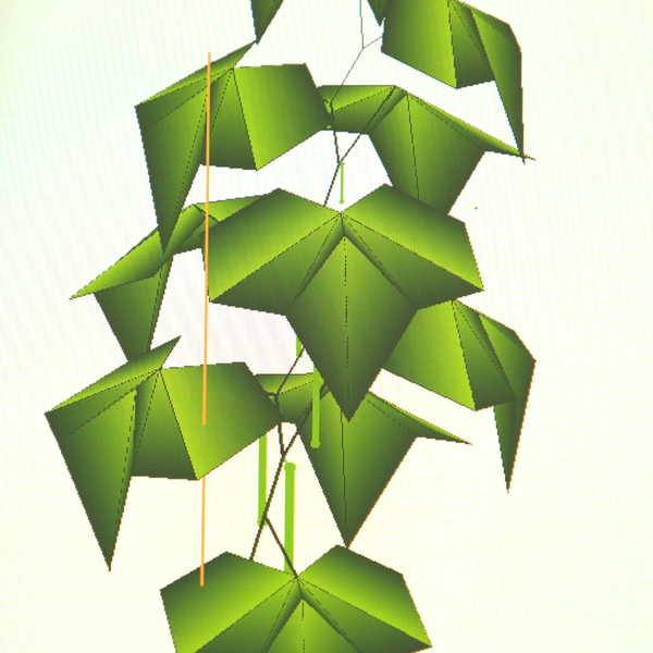 Bildschirmfoto einer modellierten Gurkenpflanze. © Hochschschule Geisenheim