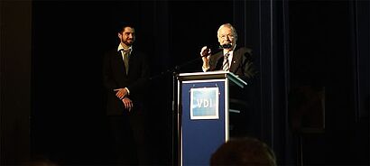 Aufnahme während der Rede