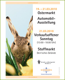 Plakat fuer den Ostermarkt