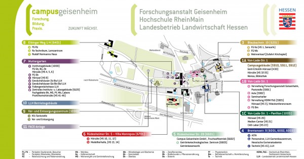 Lageplan der HGU