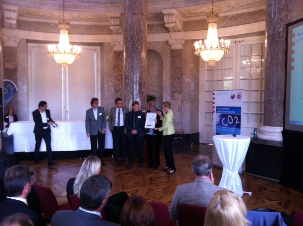 Aufnahme während der Auszeichnung