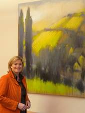 Frau vor dem Gemälde